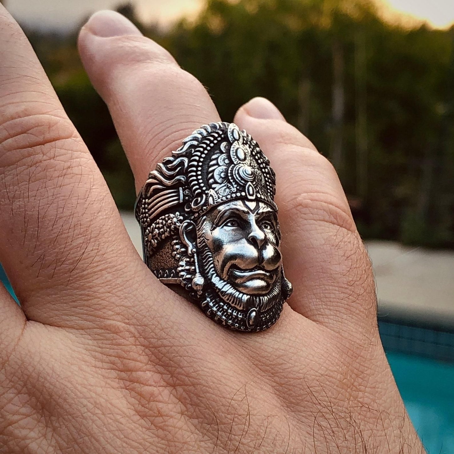 Hanuman Ring Sterling Silver - FreshShopStore
