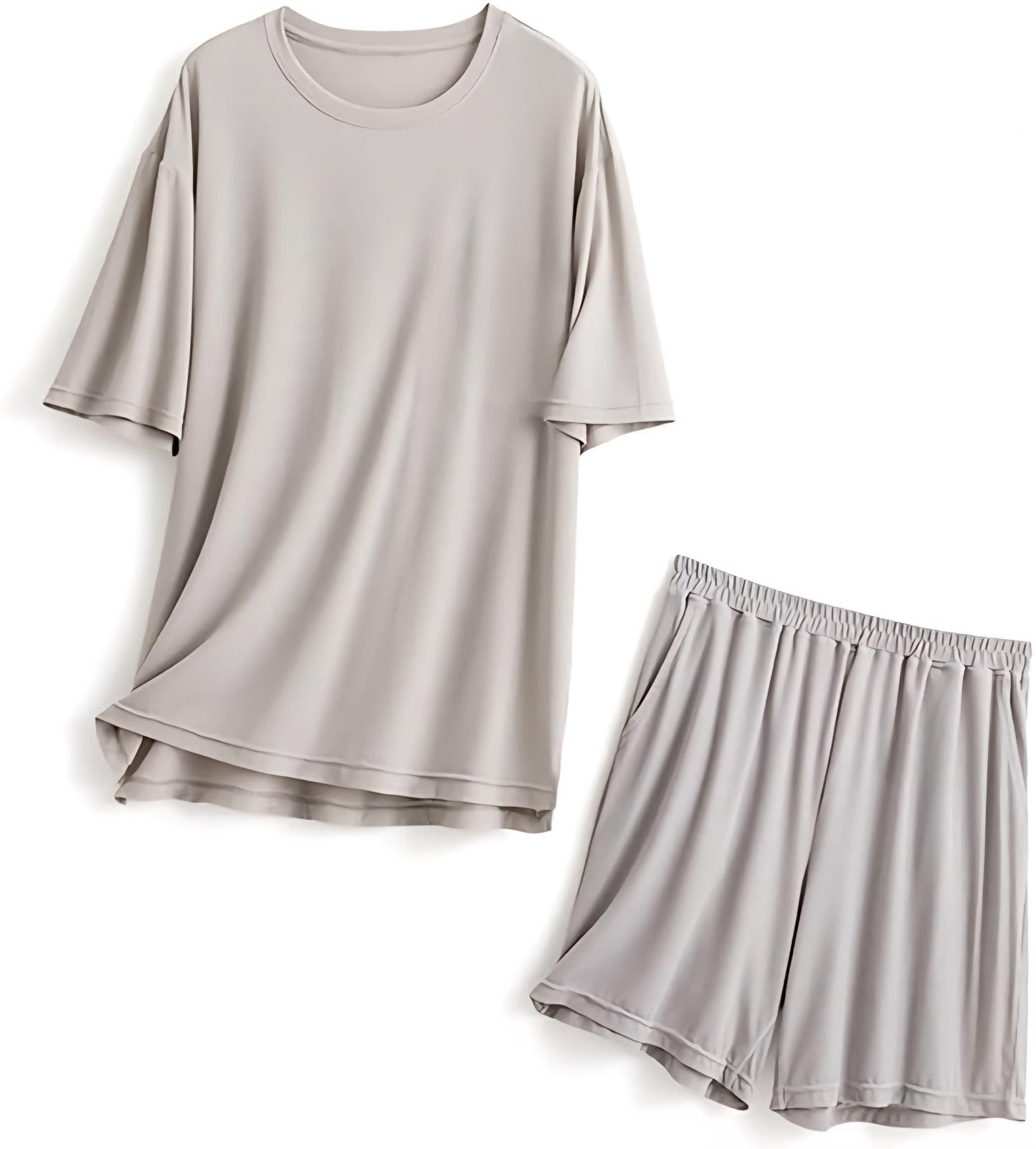 Solid Couple Co-Ord Set (T-Shirt & Shorts) - FreshShopStore