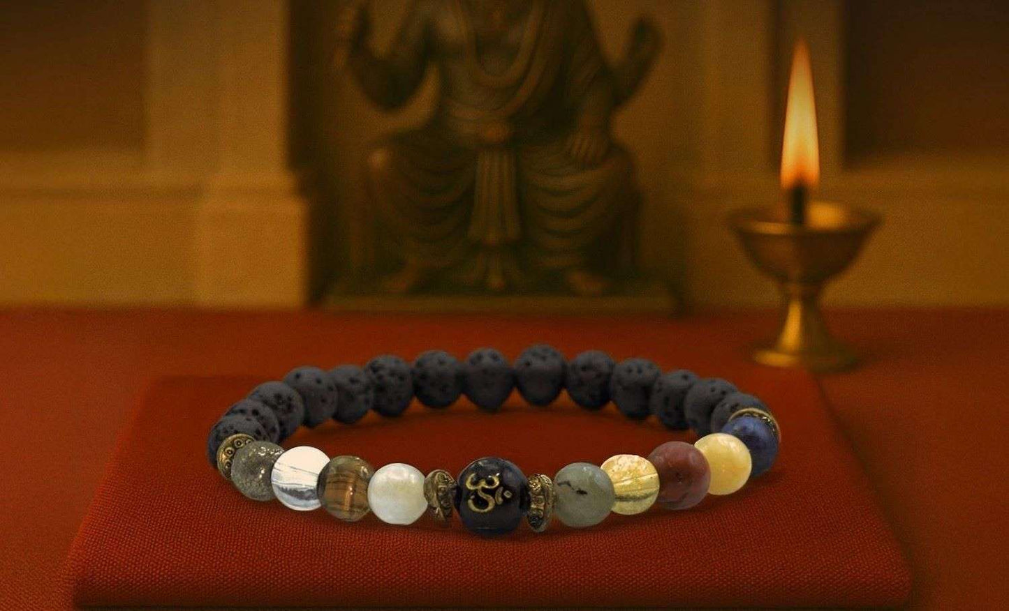 Natural Beads Om Bracelet - FreshShopStore