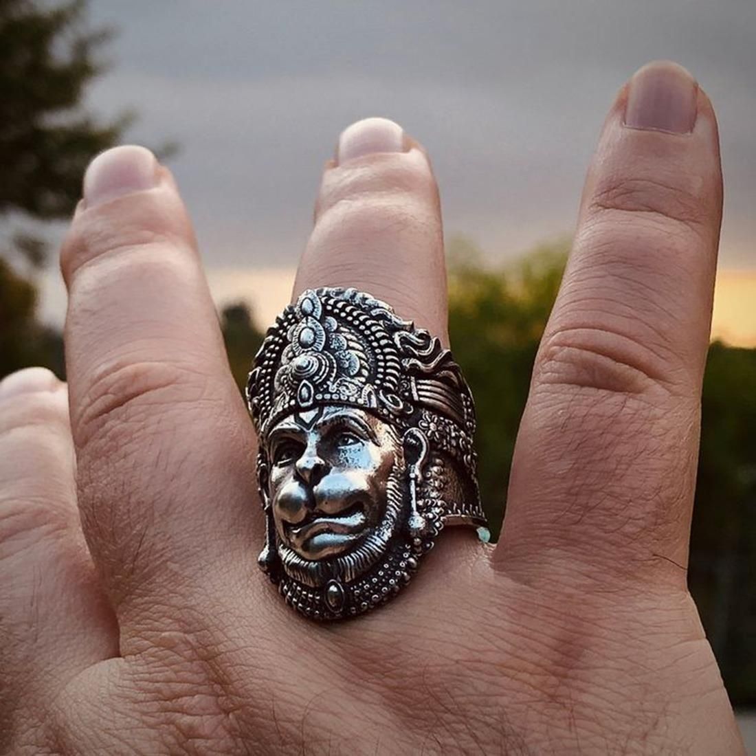Hanuman Ring Sterling Silver - FreshShopStore