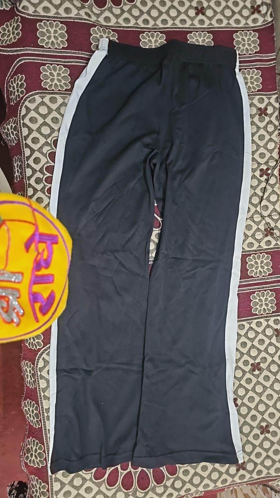 Black and white striped joggers for women - comfy - FreshShopStore