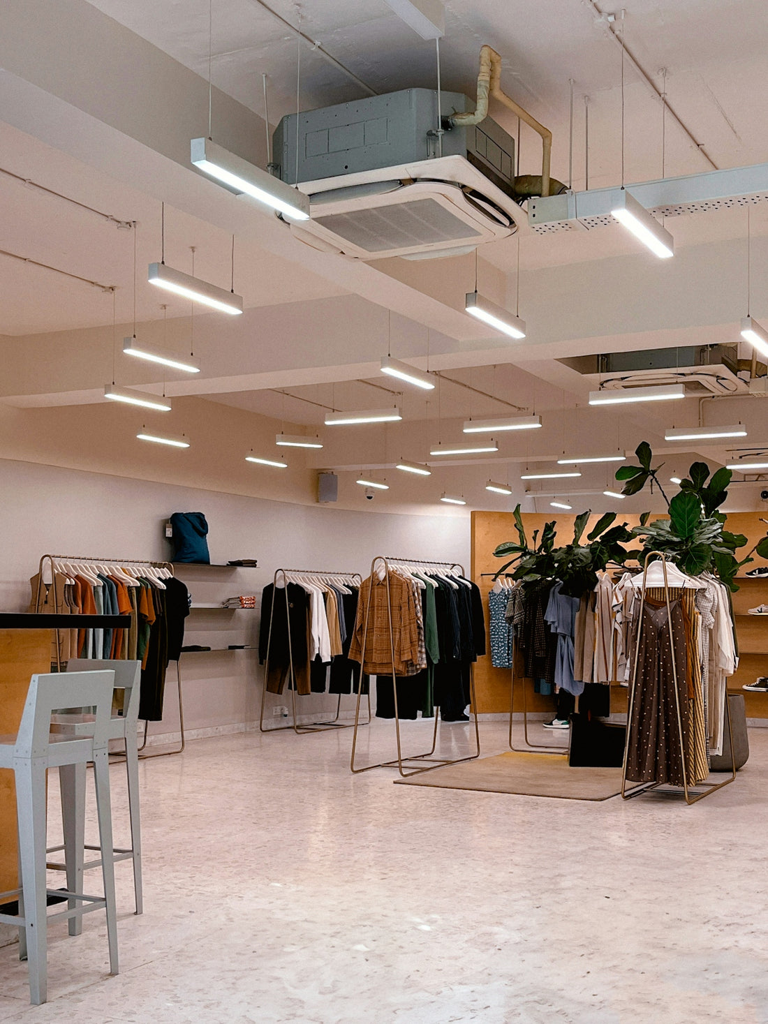 a clothing store filled with lots of clothes