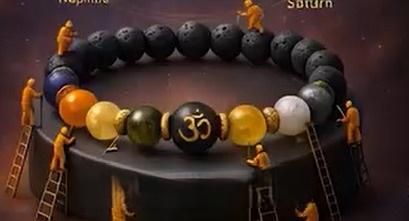 Natural Beads Om Bracelet - FreshShopStore