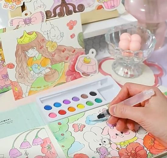 Cartoon Art Coloring Painting Set for Kid's - FreshShopStore