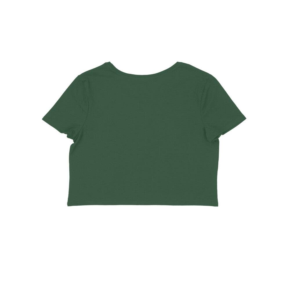 FreshShopStore trendy Indian spiritual t-shirt White Cotton Crop - FreshShopStore
