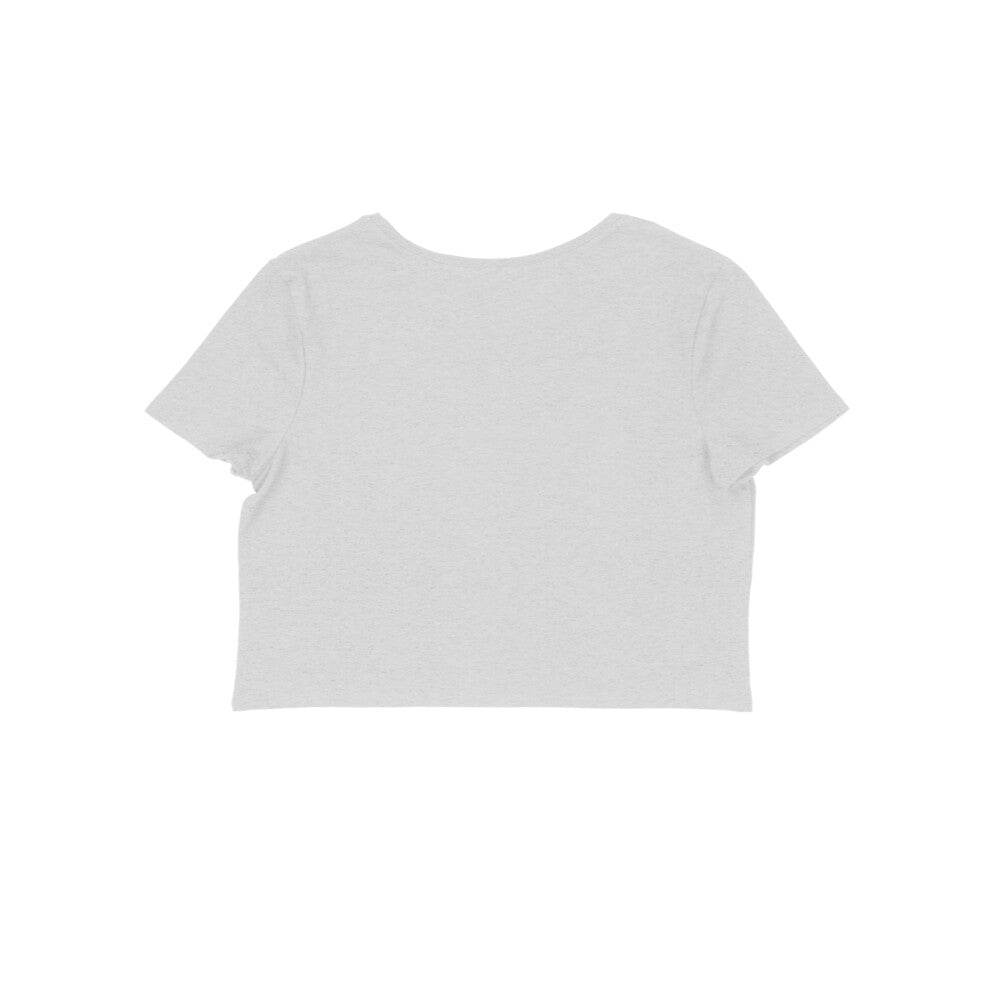 FreshShopStore trendy Indian spiritual t-shirt White Cotton Crop - FreshShopStore