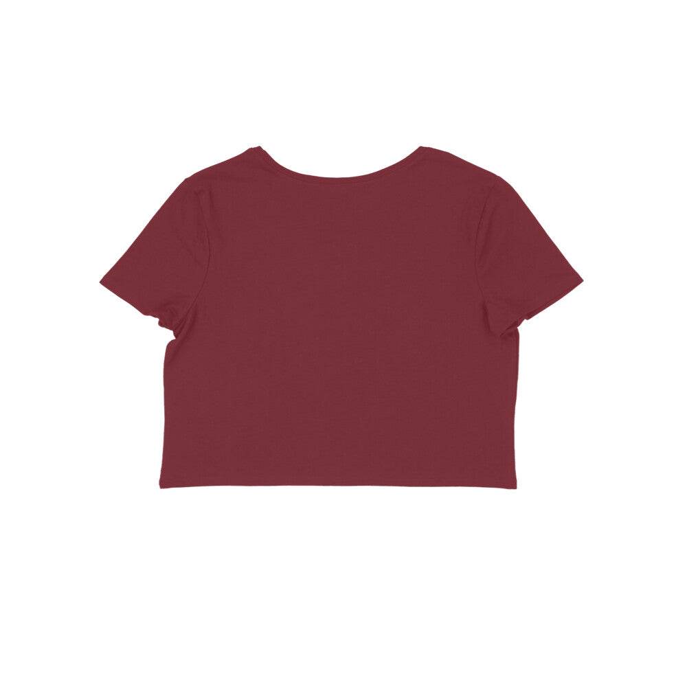 FreshShopStore trendy Indian spiritual t-shirt White Cotton Crop - FreshShopStore