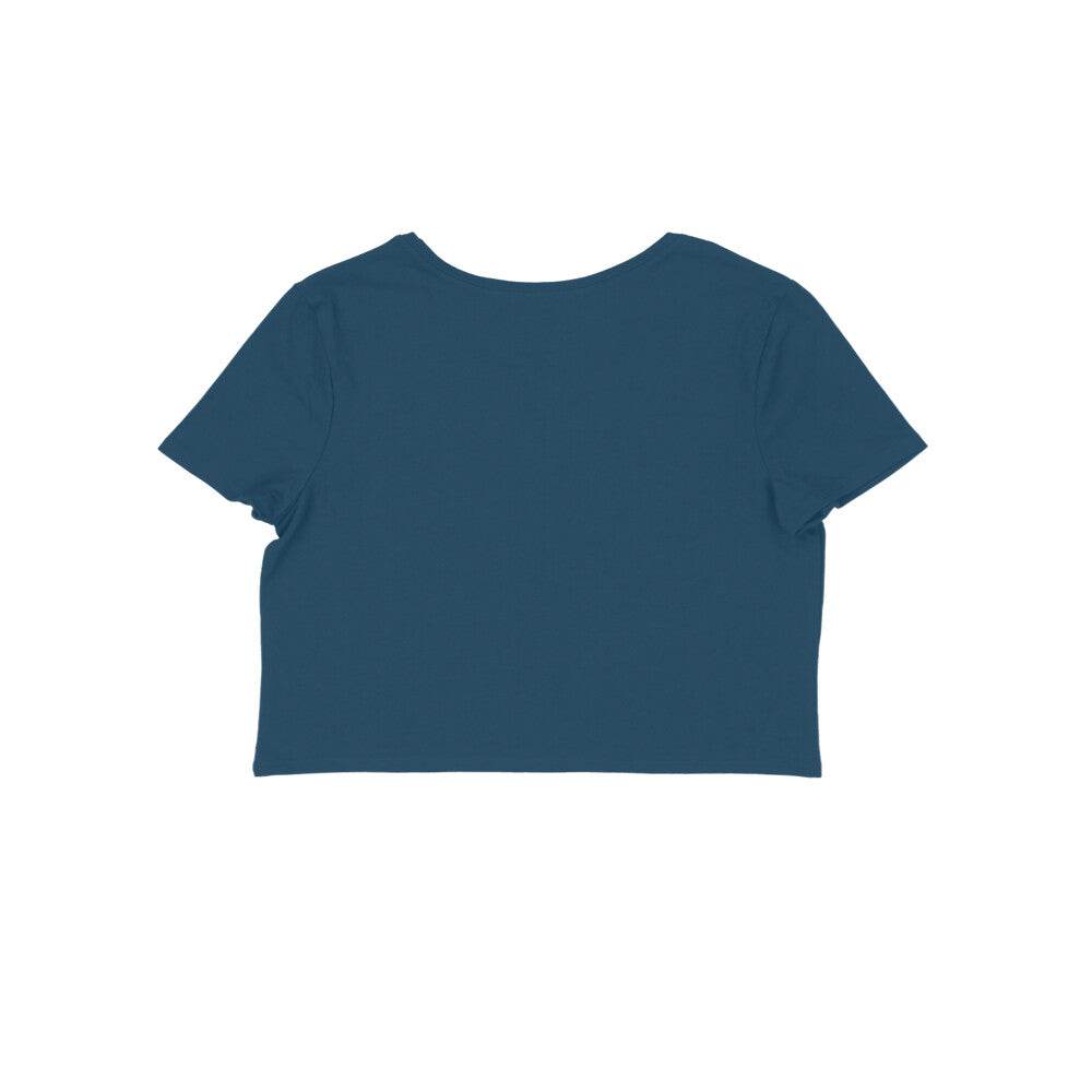 FreshShopStore trendy Indian spiritual t-shirt White Cotton Crop - FreshShopStore