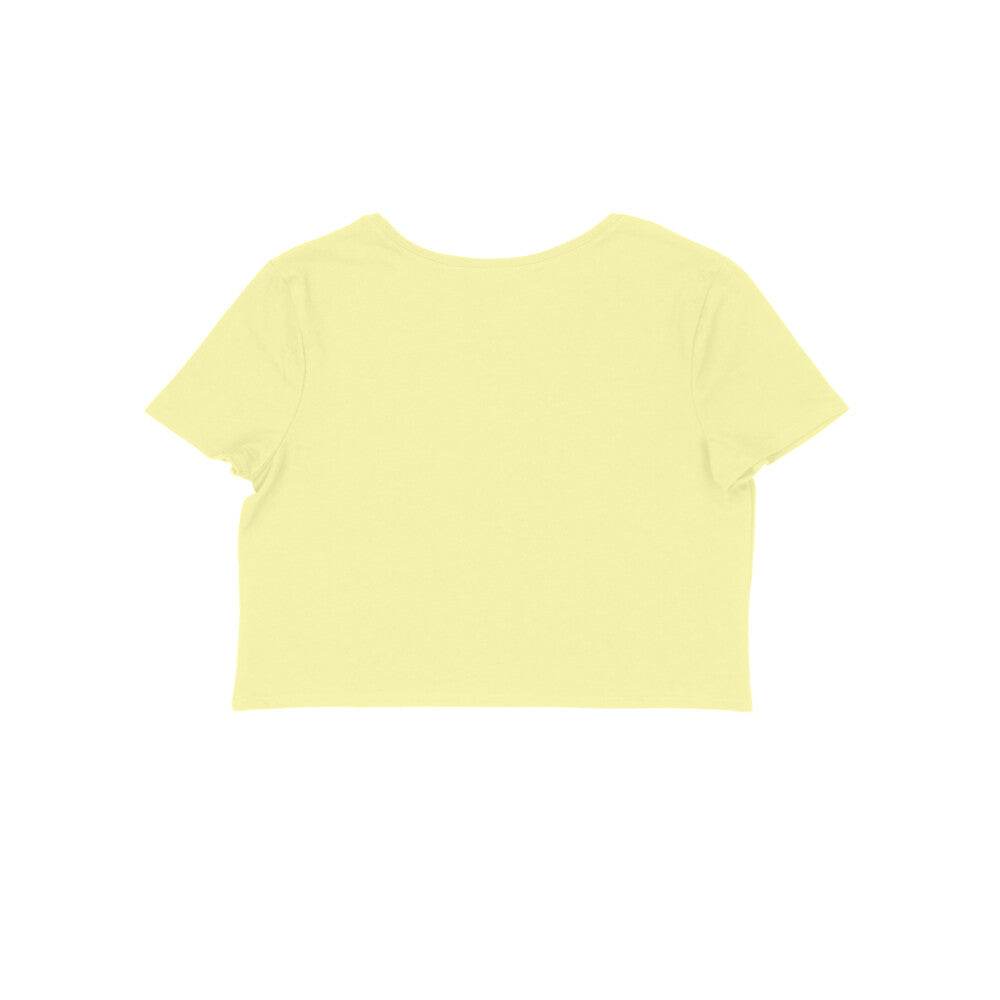 FreshShopStore trendy Indian spiritual t-shirt White Cotton Crop - FreshShopStore