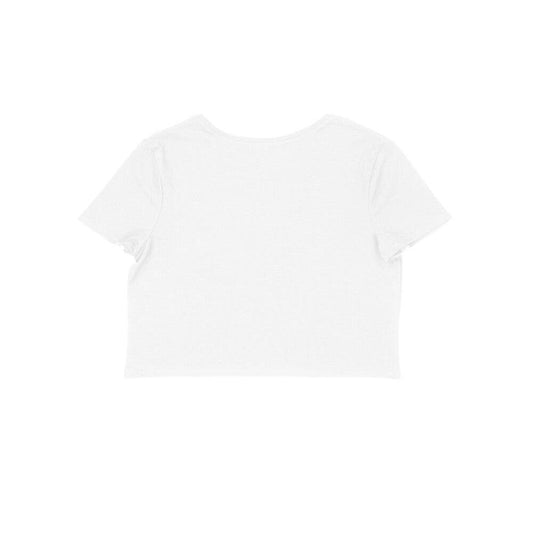 FreshShopStore trendy Indian spiritual t-shirt White Cotton Crop - FreshShopStore